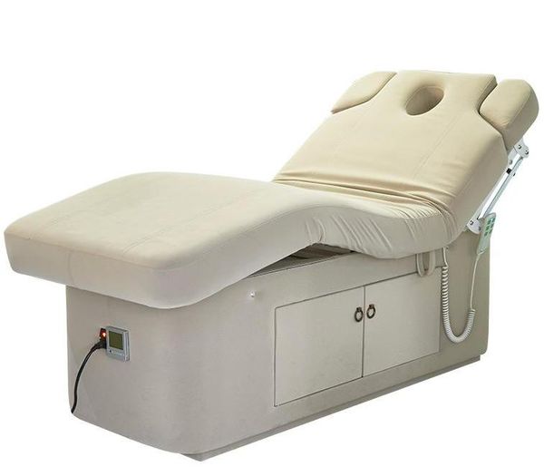 Cama de masaje para tatuajes, Spa de belleza, cama de masaje cosmético Facial, cuerpo completo eléctrico, 2 motores, cama facial, muebles de salón ajustables