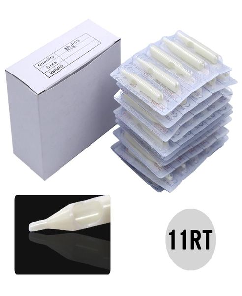 Embouts de buses d'aiguille de tatouage 11RT ronds 50pcs embouts en plastique de tatouage jetables9962604