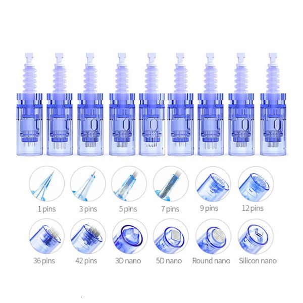 Aiguilles de tatouage 1005015 Pcs Cartouches A6 Pen Derma Skin Care R 13F57912243642 Pin Needle Nano Tip Bulk Price Microneedling Cartridge 230605