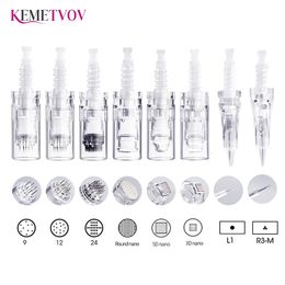 Aiguilles de tatouage 1050100PCS Cartouche à baïonnette pour stylo Derma pour Dr N2M5M7 Nano9 Pin12 Pin36 Pin42 Tête de rechange pour micro-aiguille 230525