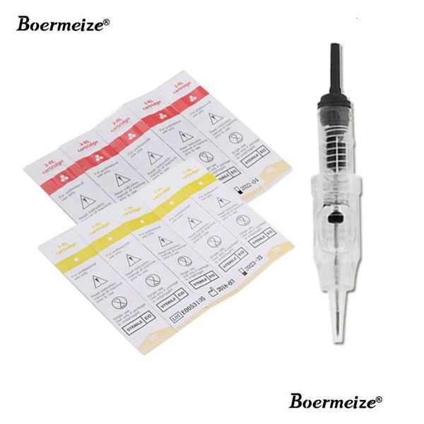 Aiguilles de tatouage 1RL 100pièces Cartouche jetable stérilisée Conseils de maquillage permanents pour les lèvres des sourcils 0.M 230207 Drop Delivery Health Beau Dhtob