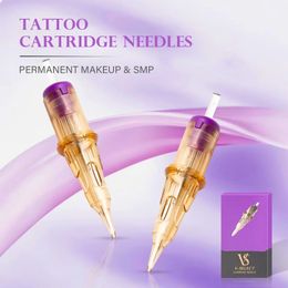 Aiguilles de tatouage 20 pièces EZ cartouche d'encre aiguille de tatouage V sélectionne le maquillage permanent 1RL eyeliner stylo à lèvres pour machine 231201