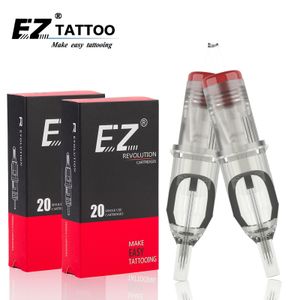 Tattoo naalden EZ Revolution cartridge gebogen ronde magnum #10 0,30 mm voor systeemmachines en GRIPS20 PCS Box 221122