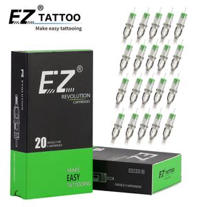 Tattoo Naalden EZ Revolution Tattoo Cartridge Magnum M1 Naalden #12 0.35 MM #10 0.30 Lange Taper voor Rotary Machine Supply 20 PcsBox 230621