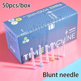 Aiguilles de tatouage Fine Micro Cannula Corée Aiguilles émoussées Pointes d'aiguille 21G22G23G25G27G30G Extrémités simples Aiguille Endo crantée Seringue 50packs Outil 220916