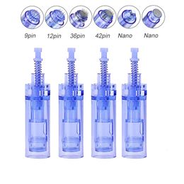 Aiguilles de tatouage Haute qualité bleu 9123642 microneedling nano aiguille derma stylo aiguille cartouche tatouage bb lueur aiguille pour dermapen ultima a1 230821