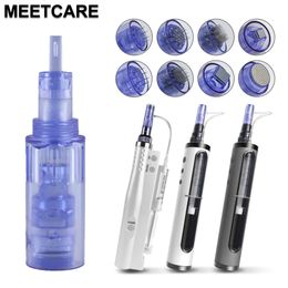 Aiguilles de tatouage Hydra Injector Cartouche Aiguille Mésothérapie Pistolet avec Tube pour Aqua Microneedling Meso Gun Derma Pen Thérapie Cicatrices Acné 230821