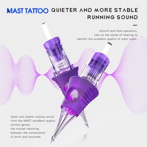 Tattoo Needles Mast Tattoo Cyber Cartridge Needles RL Disposable Sterilized Safety Makeup Permanent Machines Grips 20pcslot 230425
