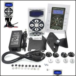 Alimentations de tatouage Vente en gros Alimentation de tatouage Professional Hurricane 2 Powe Lcd Display Digital Dual Hines Drop Delivery 2022 Dhynd