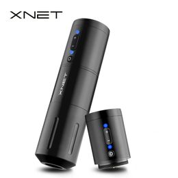 Machines de détatouage XNET Elite 2023 Stylo rotatif pour machine sans fil Personnalisez le moteur sans noyau avec écran LCD numérique 2400 mAh pour artistes 230621