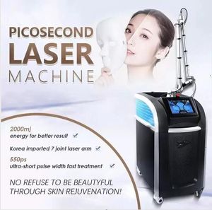 Détatouage Picoseconde Laser carbone peeling q commuté nd yag 532nm 1064nm 755nm laser pigmentation détatouage machine élimination des taches de rousseur beuty Machine