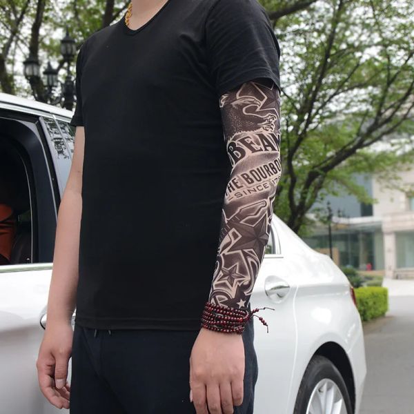 Manches de tatouage Soules de bras de fleur tatouages pour hommes et femmes manches fraîches d'été