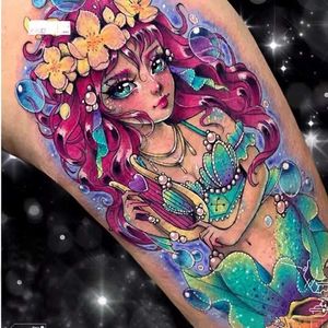 Tatouage transfert anime faux tatouage autocollant imperméable temporaire marin moon sirène fleur bras pour femme 18 transfert de corps art art d'eau japonais mignon 240427