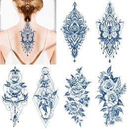 Jui de transfert de tatouage semi-permanent imperméable tatouage tatouage Autouer aile fleur corpored art de tatouage à plané