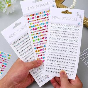 Tattoo Transfer Music Festival Party Face Sieraden Decoratie Rhinestone Crystal Kids Toys Diy Diamond Stickers Oogmake-up Zelfklevende nagel Sti 240427