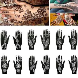 Tattoo Transfer Professional Wedding Tool Hand voet Tijdelijke tattoo henna stencil body art sticker tattoo stencil sjabloon 240426