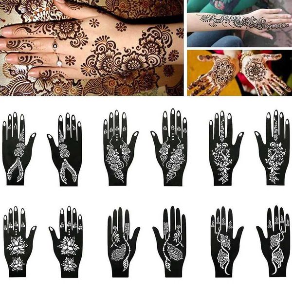 Transfert de tatouage outil de mariage professionnel pied à main tatouage tatouage au pochoir pochoir carrosserie autocollant tatouage godan de pochoir 240426