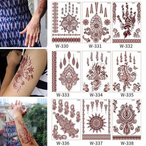 Transfert de tatouage Rose Rose Henné tatouage Lace Tatouage Autocollants Femmes Body Chest Art Tatouage Tatoo Fleur Fleur Bracelet Bracelet Flash Sticker 240427