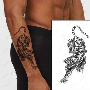 Transfert de tatouage Autocollant de tatouage temporaire imperméable noir