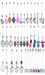 tatouages 1pc mix grossesse pour les femmes maternité pendants anneaux de ventre bijoux bijoux flexible accessoires de nombril à nombril1250743