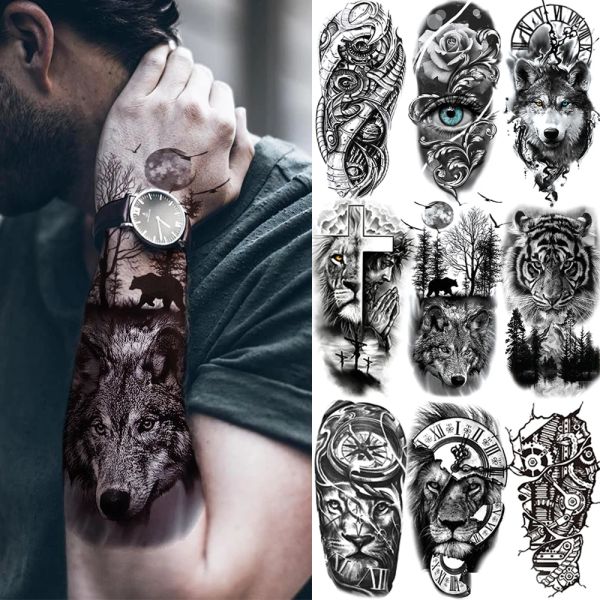 Tatuajes Sticulador de tatuaje de bosque negro para hombres