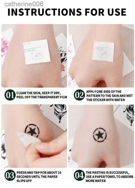 Tatouages autocollants de dessin colorés 10 pièces autocollants de tatouage de dessin animé pour enfants créatif mignon et drôle gâteau animal de mer dinosaure princesse jetable autocollant temporaire L