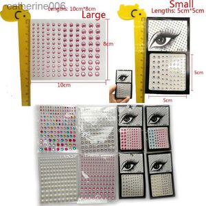 Tatouages colorés Dessin Autocollants Maquillage Diamant Yeux Visage Festival DIY Corps Cristal Gems Tatouage Adhésif Strass Nail Art Décoration Acrylique Fard À Paupières Autocollant