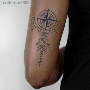 Tatouages autocollants de dessin colorés autocollant de tatouage temporaire semi-permanent Totem dessins de tatouage symboles longue durée étanche pour femmes hommes L231128