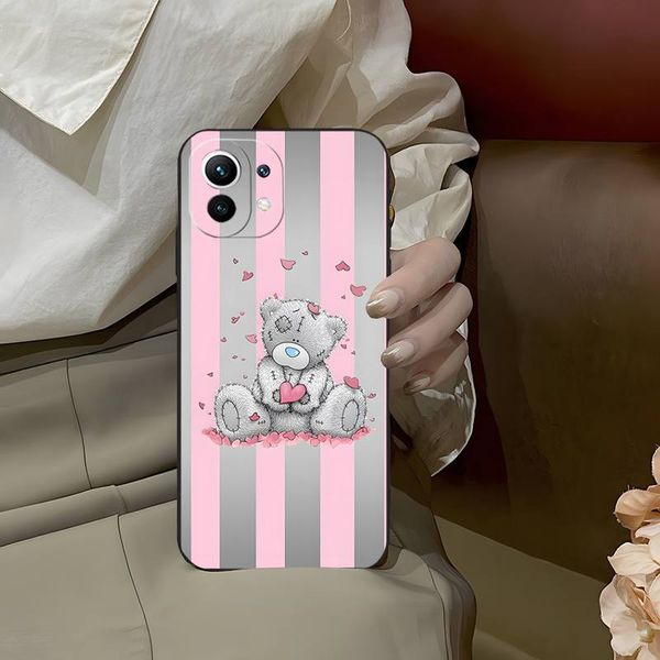 Tatty Teddy Bear Phone Case pour Xiaomi Redmi Note 11 11pro 11epro 10 10pro 9 8 6 Pro 10T 9A 8T 7A 8 8t Couverture de silicone