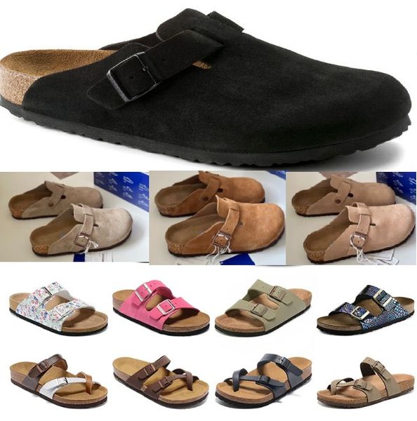 sandales de créateurs taupe hommes femmes diapositives curseurs pantoufles de plate-forme sandales Boston mules souples sabots chaussures extérieur intérieur pantoufle tongs chaussures bleu foncé