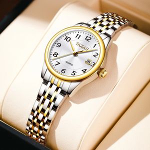 Taxau Quartz Femmes Watch Brand Luxury Arear inoxydable étanche pour les femmes élégantes Originales Reloj Mujer 240515