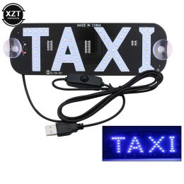 Lampe Led pour pare-brise de voiture de Taxi, indicateur de cabine, ampoule de signe 12V, panneau de lumières de guidage de Taxi avec interrupteur marche/arrêt