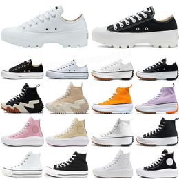 Taylor All Star Run Star Hike Classic Canvas Men Dames Casual schoenen Chuck Big Eyes Sneaker Platform Schoen Triple Black Wit High Low Mens Sport M48