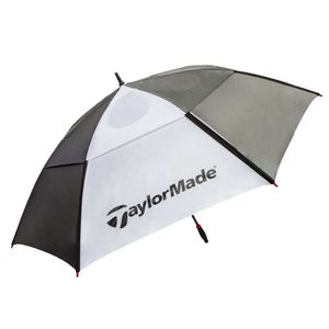 Taylormade 68-inch automatisch open geventileerde golfparaplu, zwart/wit