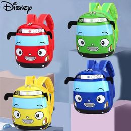 Tayo Cartoon Little Bus Schoolbag Children Bolss Childrens Linda mochila Bolsa para niños Adecuado para 1 a 6 años Regalos para niños de niños 240424