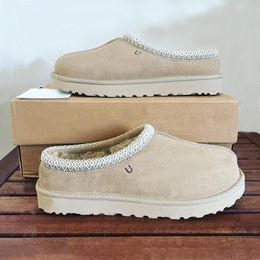 Tazz Australia Slippers Designer Classic Mini Short Boots Women Men Fur Sheepskin Tasman Tass Chestnut Sand Mustard Seed Beige Autumn and Winter Ankle Shoes eerg