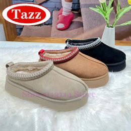 ugslies tazz plate-forme pantoufles classique ultra mini disquette funkette 54 pour l'hiver ugglie femmes cheville bottes de neige en peau de mouton dames designer de mode laine chaud chaussures