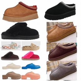 tazz zapatilla tasman hombres mujeres tamaño 35-45 diapositivas de piel birk clos boston Austrilia invierno cálido zapatilla de cuero unisex plataforma inferior gruesa desinger indoo g11m #