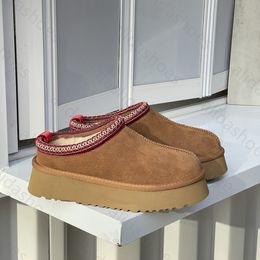 Tazz Slippers Australië Laarzen Designer Dames Tasman Sneeuw Winter Schapenvacht Laarzen Platform Bont Slipper Dames Klassieke Ultra Mini Suede Wol Enkellaarsjes Maat 35-44