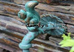 TB90442 Robinet extérieur décoratif Bibcoche de jardin de forme d'animal rural avec un robinet d'écureuil en bronze antique pour laver le jardin dandys4435087