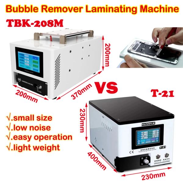TBK-208M T21 T21 OCA Laminator LCD Máquina de laminado de burbujas de burbujas LCD LCD para la pantalla del teléfono Mobil Reparación de 220V