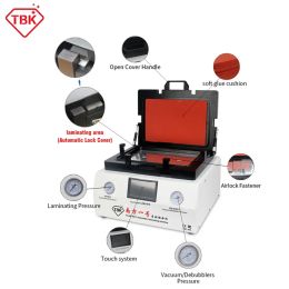 TBK-808 CARRACIÓN LCD DE 12 pulgadas Reparación de renovación de machín de machín Laminator OCA