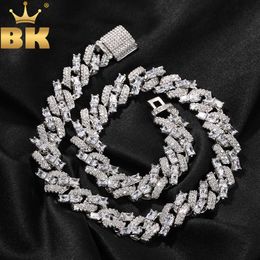 Tbtk 13mm Miami Cubaanse armband ketting setting gemengde ronde Baguettecz choker hiphop sieraden voor cadeau