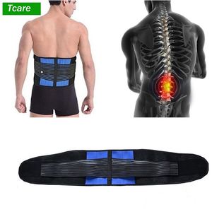 Tcare Ceinture de soutien lombaire pour le dos – Bande de massage pour soulager les douleurs dans le bas du dos pour hernie discale, sciatique et scoliose pour unisexe 220812