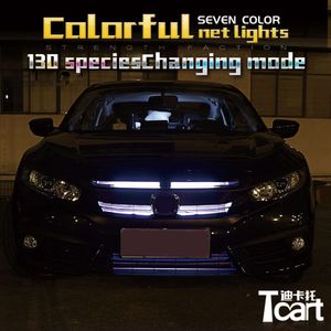 TCART 54cm LED Knight Rider Grill Lights met afstandsbediening voor Honda Civic CRV Fit Accord 2016 2017 2018 2019 Auto -accessoires