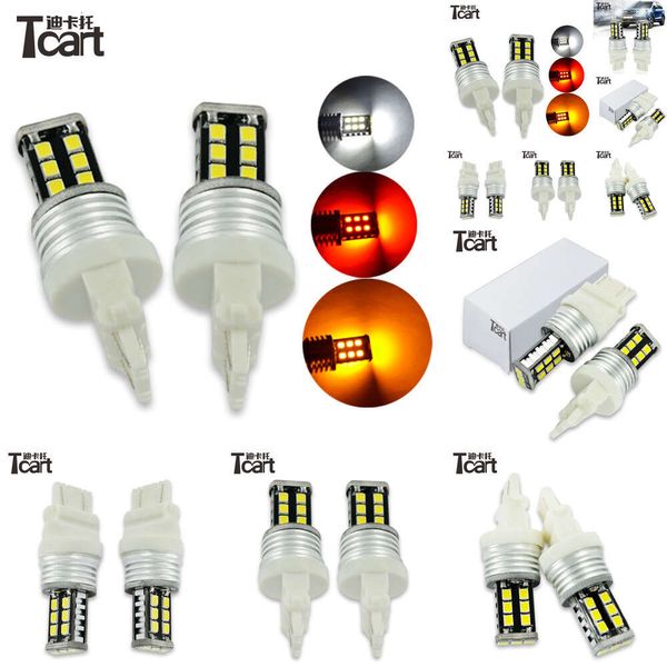 Tcart Auto Lighting Bulb alta Luces de giro de luces de freno LED más brillantes 3157 2835 15 SMD ACCESORIO DE CAR