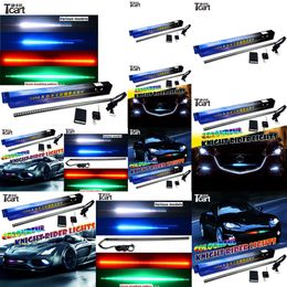TCART Auto Strip Pièces pour Golf 4 LED Knight Rider Lights RGB Couleur avec des accessoires de voiture à distance