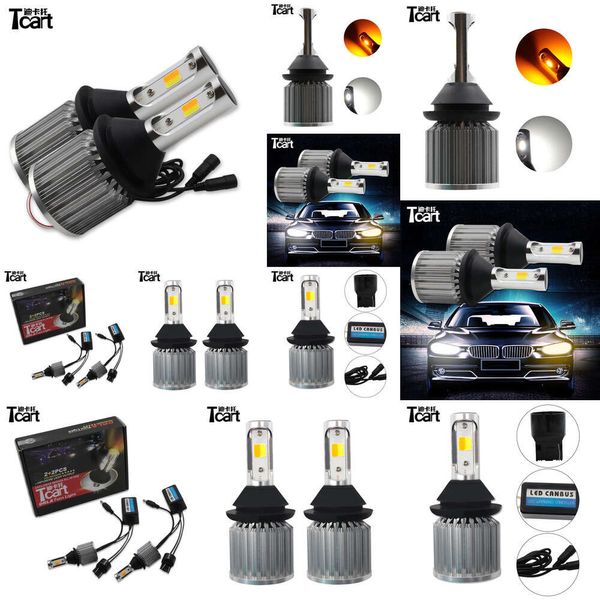 TCART pour Suzuki Grand Vitara T20 7440 WY21W Car Drl Daytime Fights Signals Signals Auto LED Bulbes