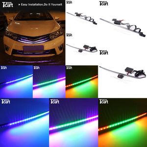 TCART Intake Grille Dynamic LED RGB 7 Color Lights voor Toyota Avensis T25 Land Cruiser Prado 150 Prius Chr Corolla Accessories