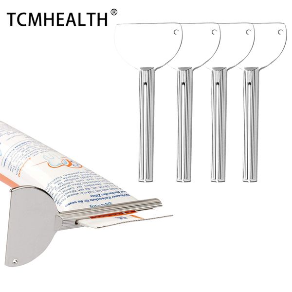 Presse-dentifrice en alliage d'aluminium, salon d'argent, peinture de teinture, outil de salle de bains, Tube métallique en fer inoxydable, dentifrice, teinture de couleur de cheveux, cosmétique